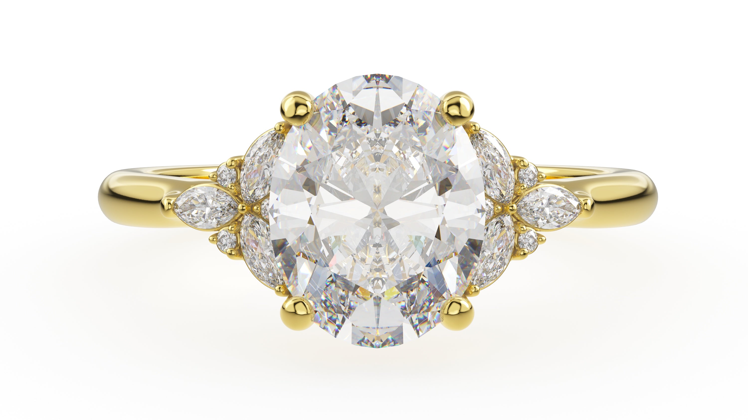 The Meadow Ring | Oval | Setting Only - Lavender Creek Gems 