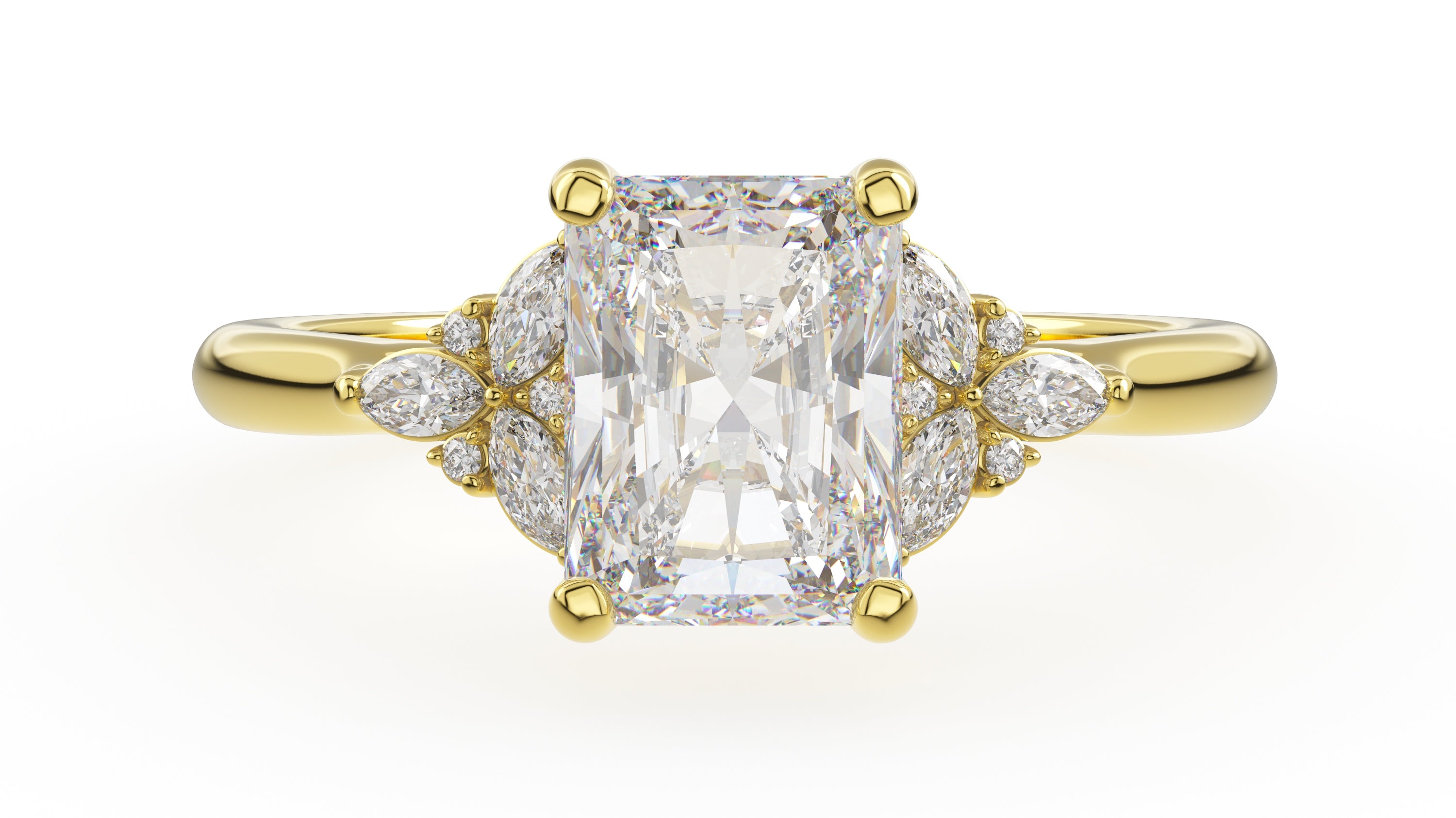 The Meadow Ring | Radiant | Setting Only - Lavender Creek Gems 