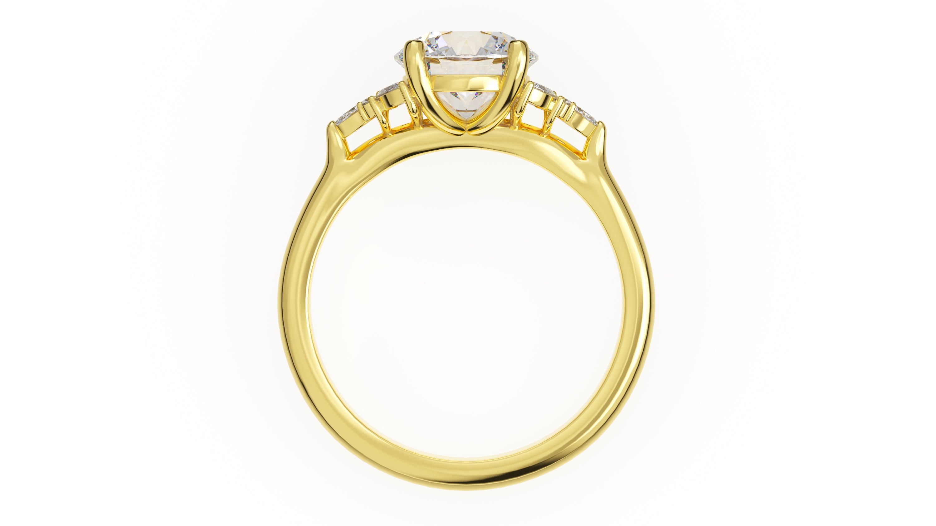 The Meadow Ring | Round | Setting Only - Lavender Creek Gems 