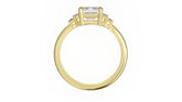 The Mira Ring | Emerald Cut | Setting Only - Lavender Creek Gems 
