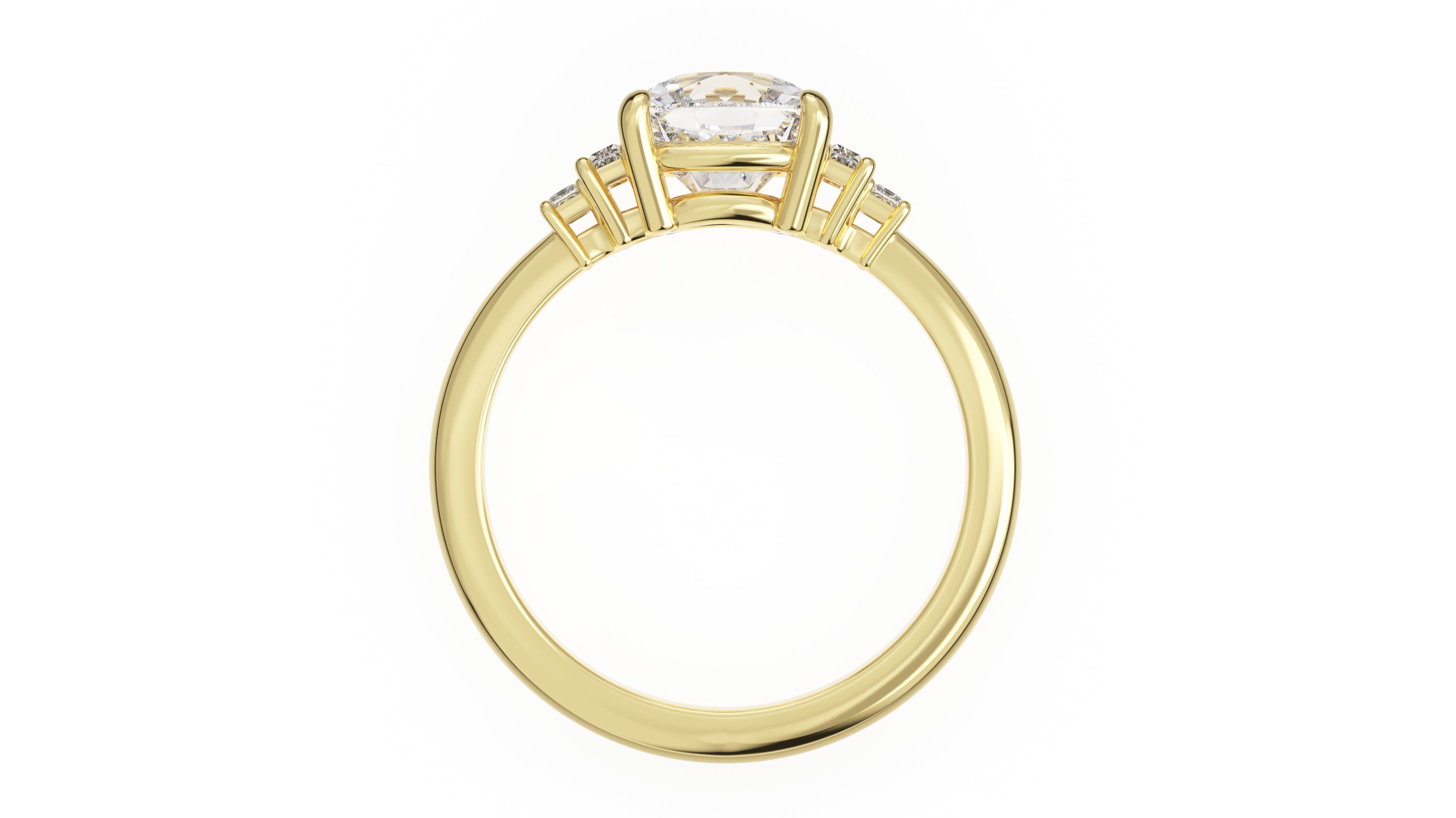 The Mira Ring | Cushion | Setting Only - Lavender Creek Gems 