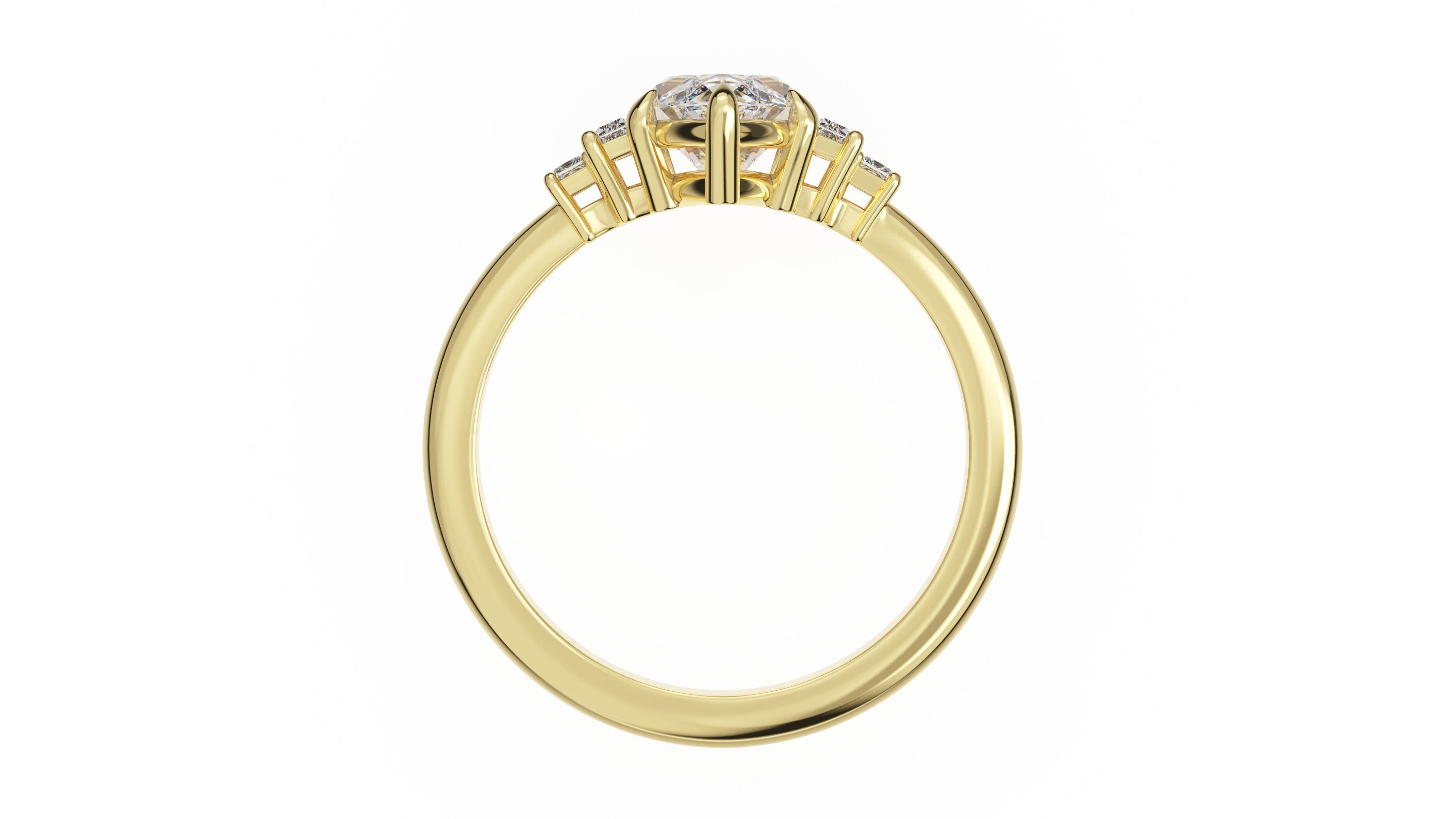 The Mira Ring | Marquise | Setting Only - Lavender Creek Gems 