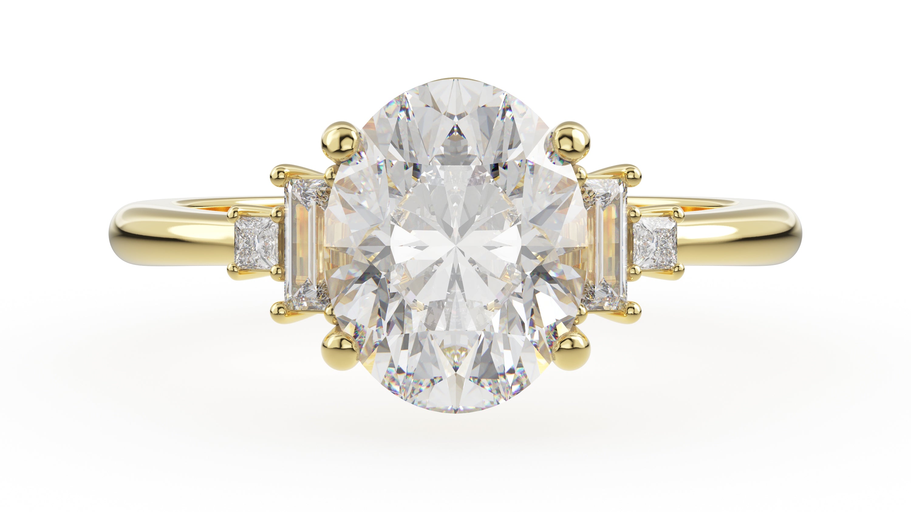 The Mira Ring | Oval | Setting Only - Lavender Creek Gems 