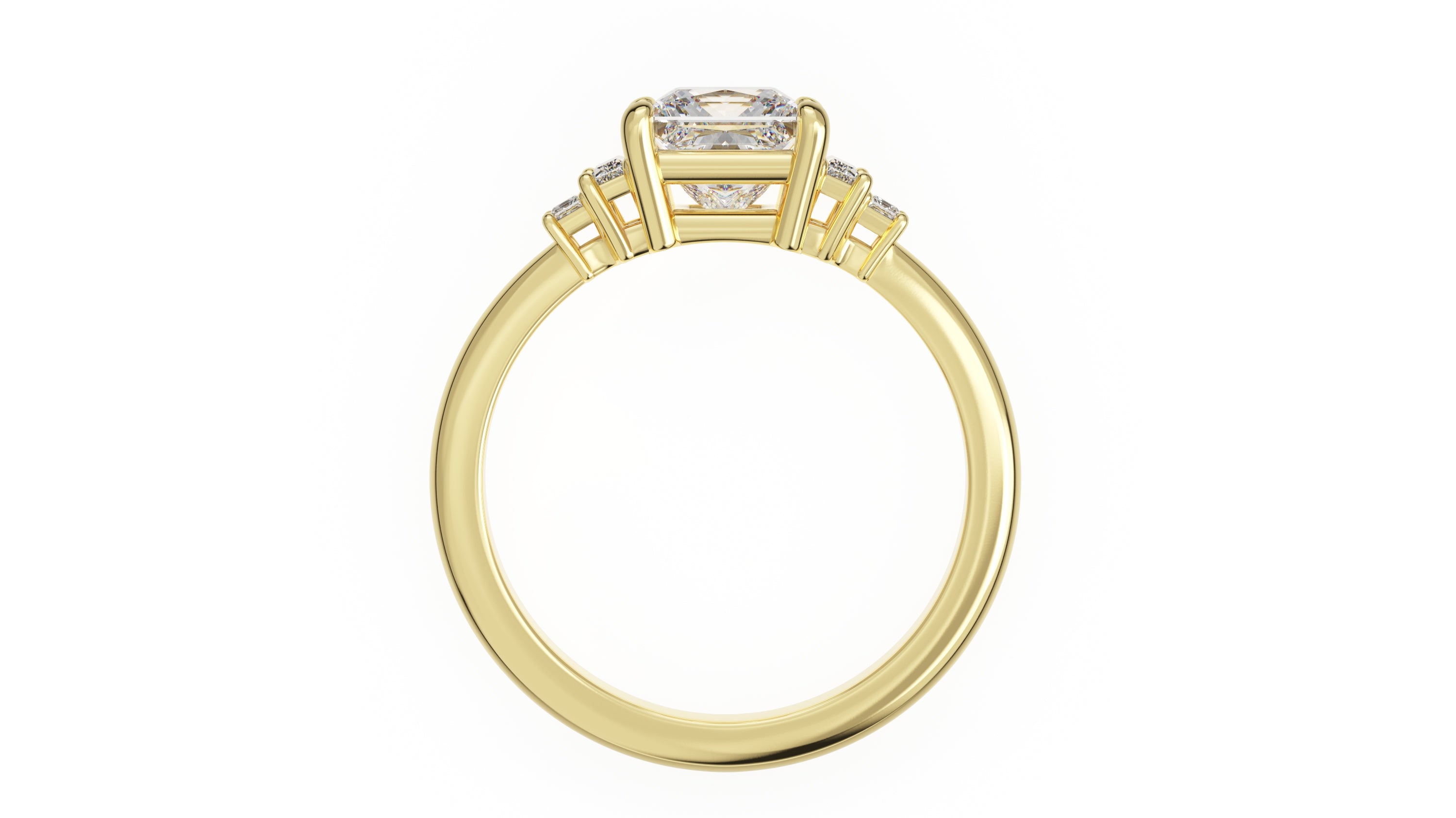 The Mira Ring | Princess | Setting Only - Lavender Creek Gems 
