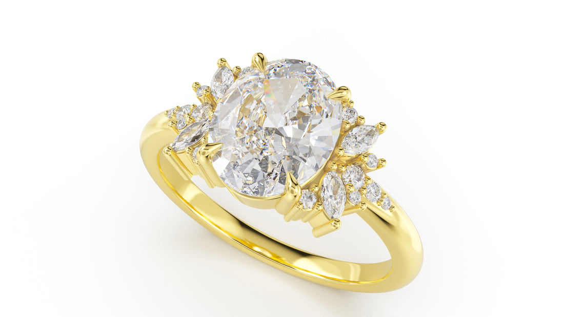 The Reverie Ring | Oval | Setting Only - Lavender Creek Gems 