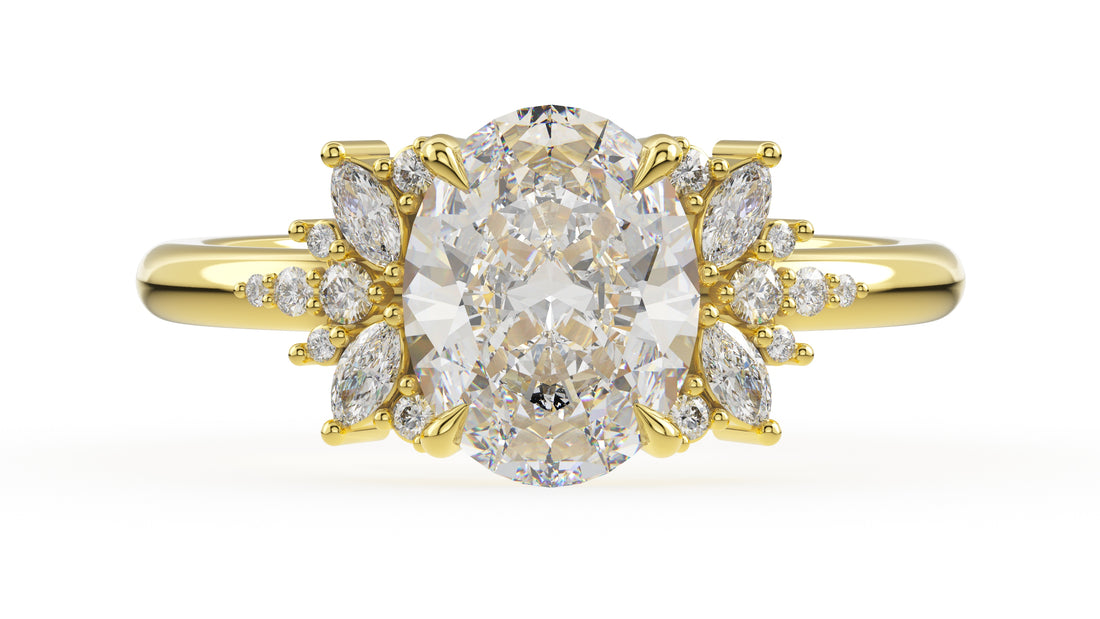 The Reverie Ring | Oval | Setting Only - Lavender Creek Gems 