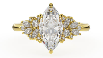 The Rosalie Ring | Marquise | Setting Only - Lavender Creek Gems 