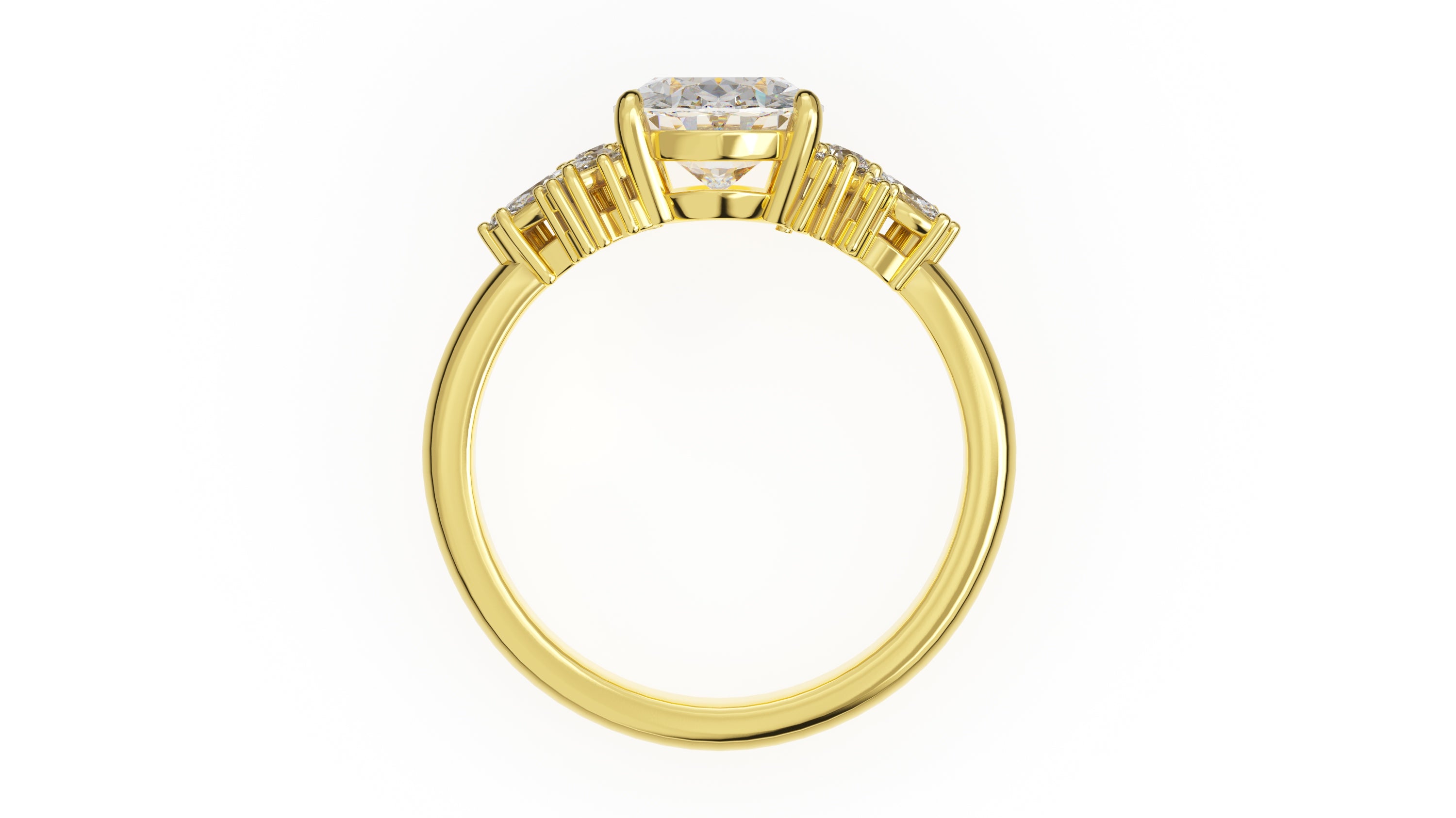 The Rosalie Ring | Oval | Setting Only - Lavender Creek Gems 