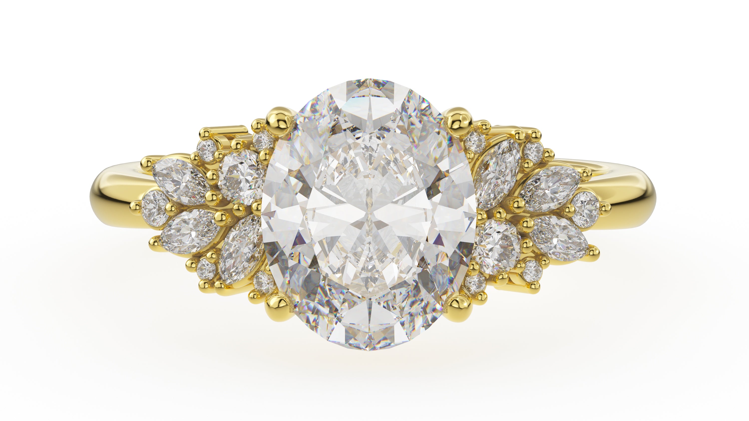 The Rosalie Ring | Oval | Setting Only - Lavender Creek Gems 