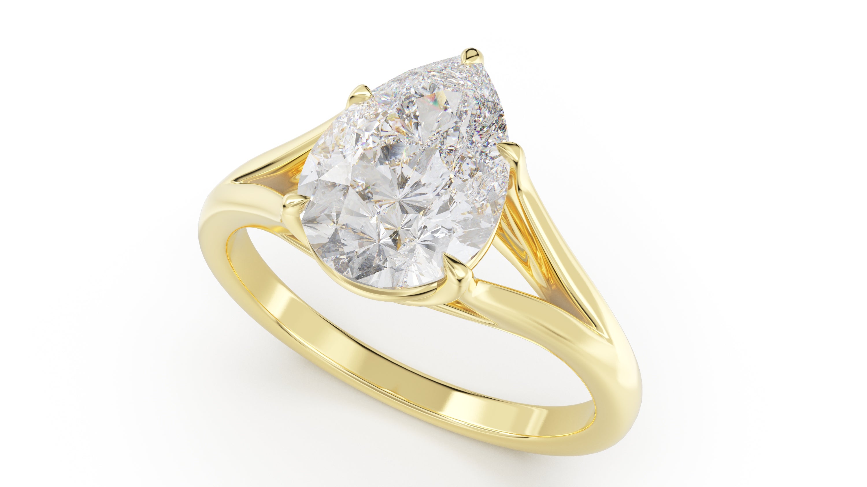 The Weaver Ring | Pear | Setting Only - Lavender Creek Gems 