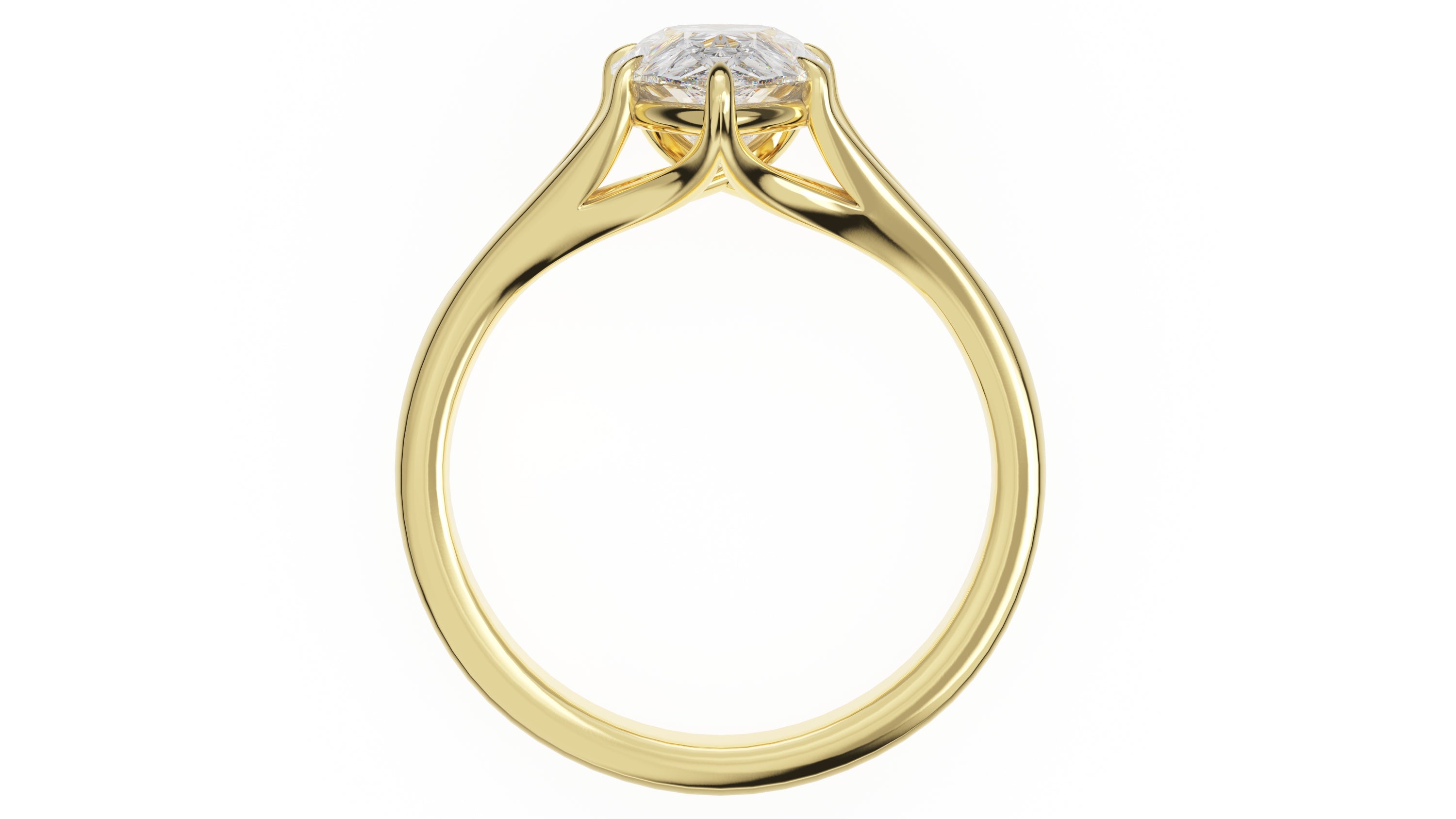 The Weaver Ring | Pear | Setting Only - Lavender Creek Gems 