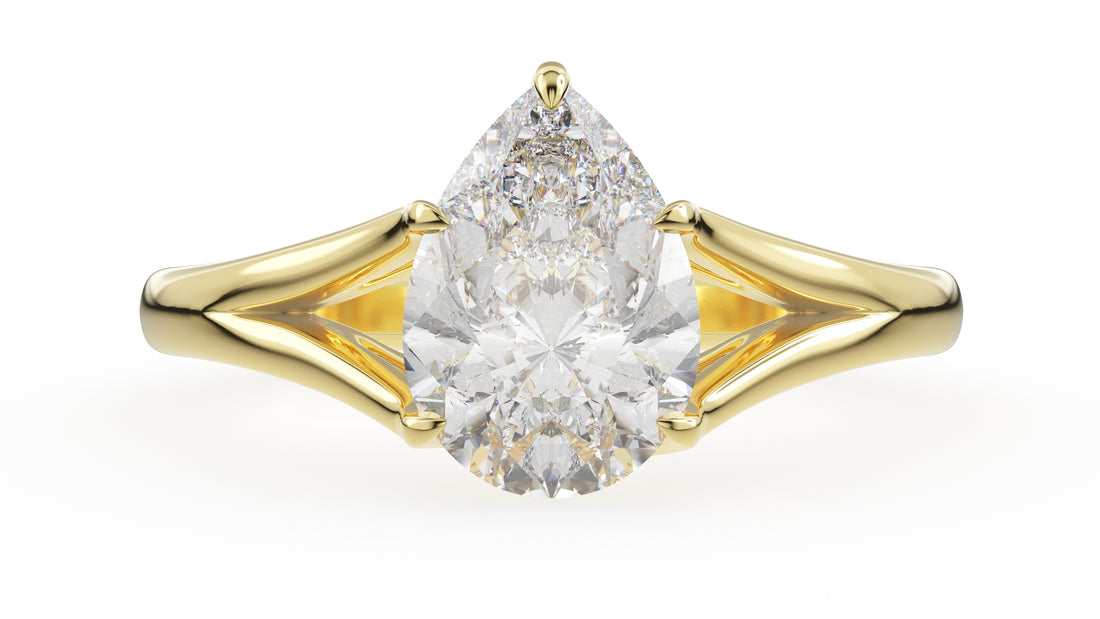 The Weaver Ring | Pear | Setting Only - Lavender Creek Gems