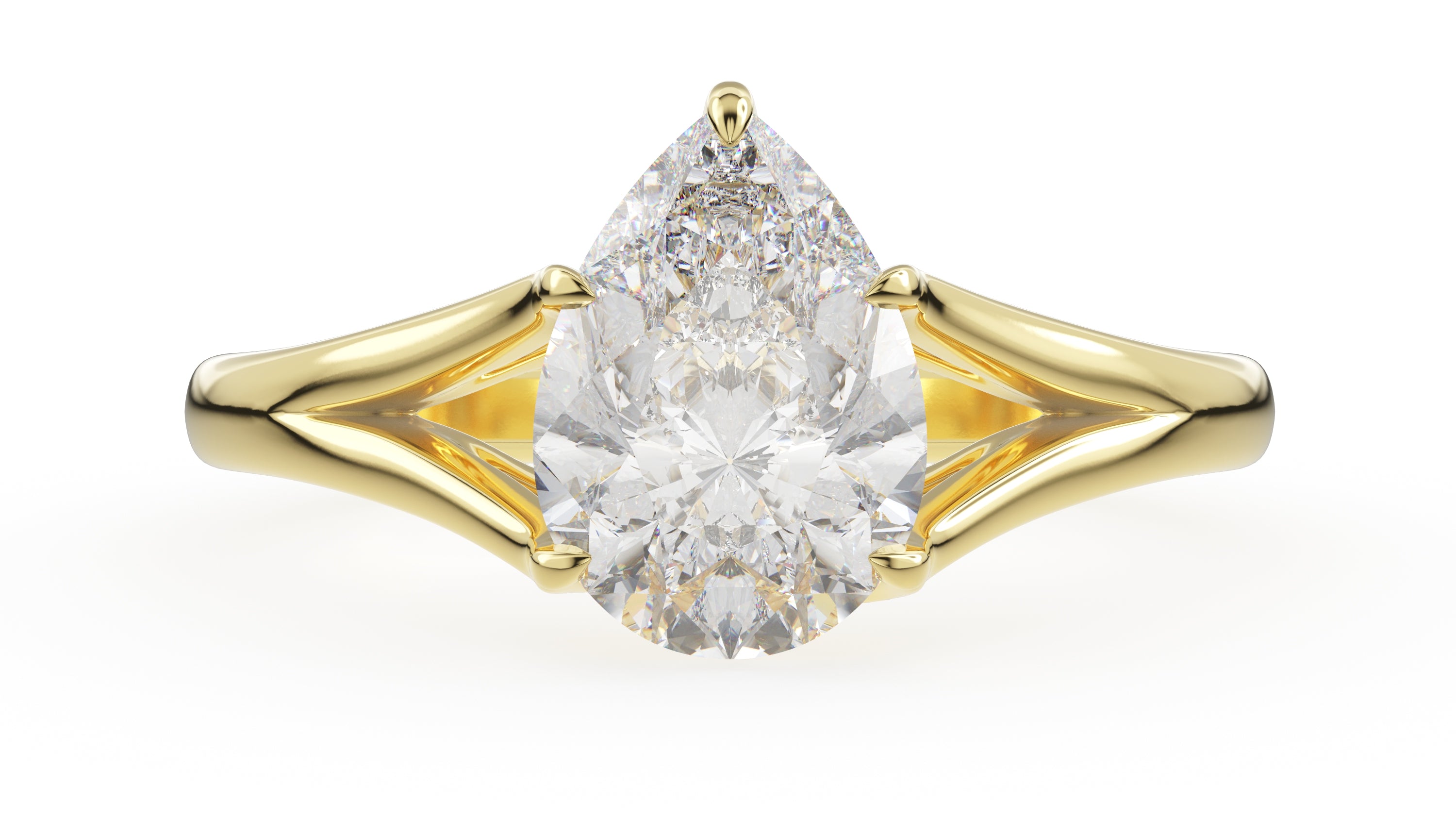 The Weaver Ring | Pear | Setting Only - Lavender Creek Gems 