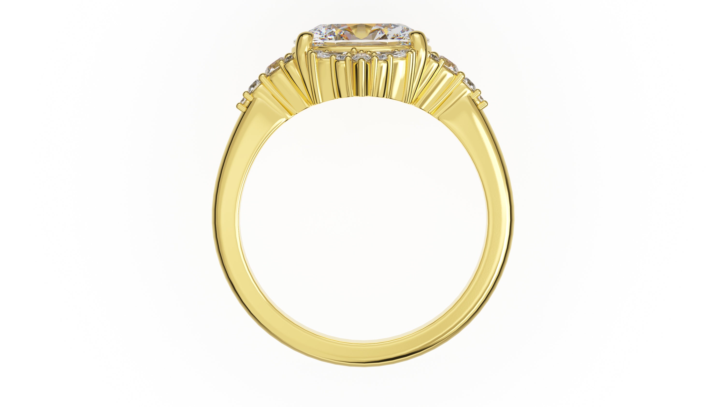 The Comtesse Ring | Oval | Setting Only - Lavender Creek Gems 