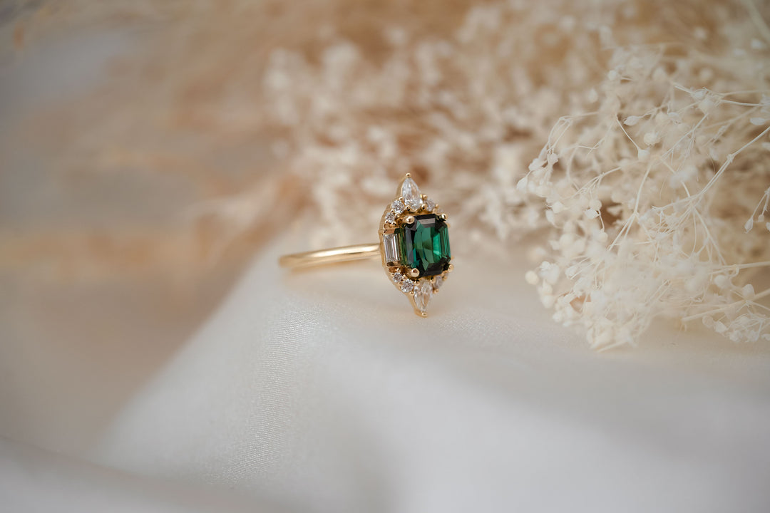 The Fiona 1.30 CT Namibian Tourmaline Ring