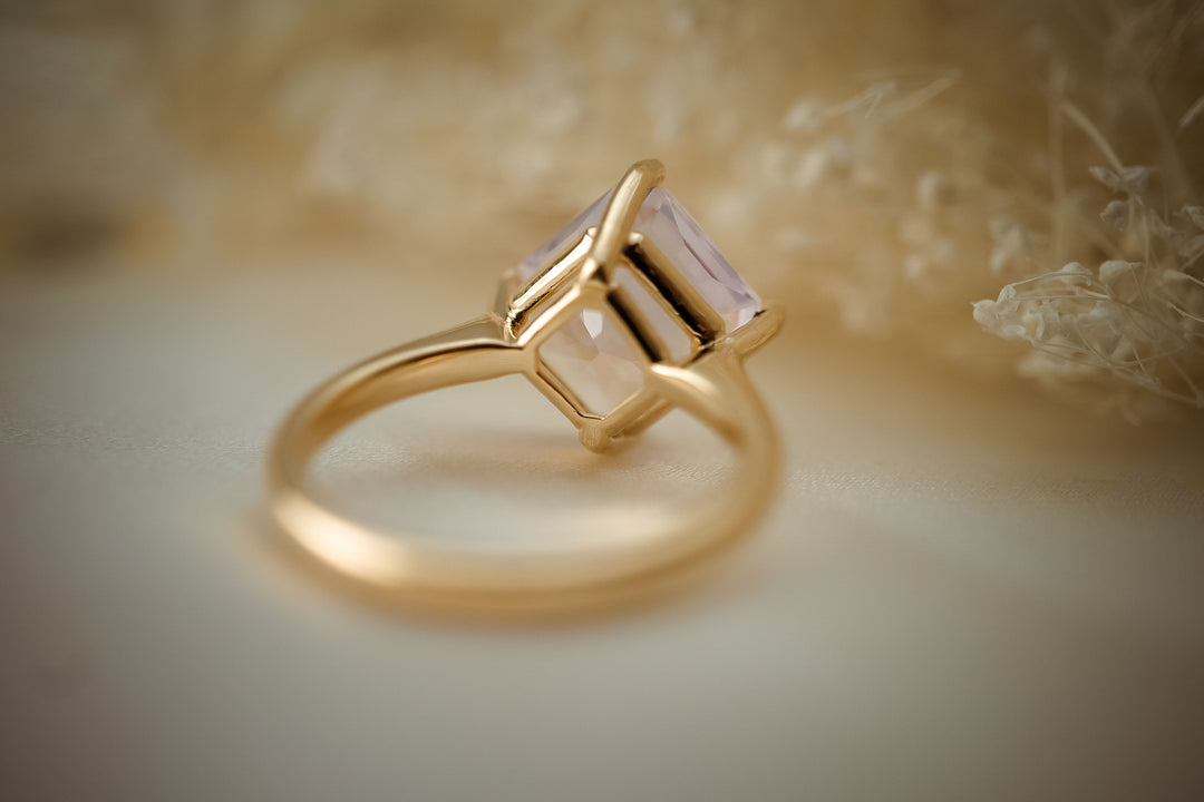 The Solita 4.6 CT Square Lavender Quartz Ring