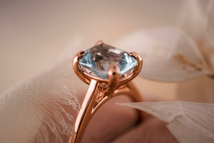 The Altan 2.2 CT Radiant Aquamarine Ring