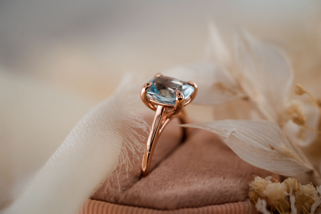 The Altan 2.2 CT Radiant Aquamarine Ring