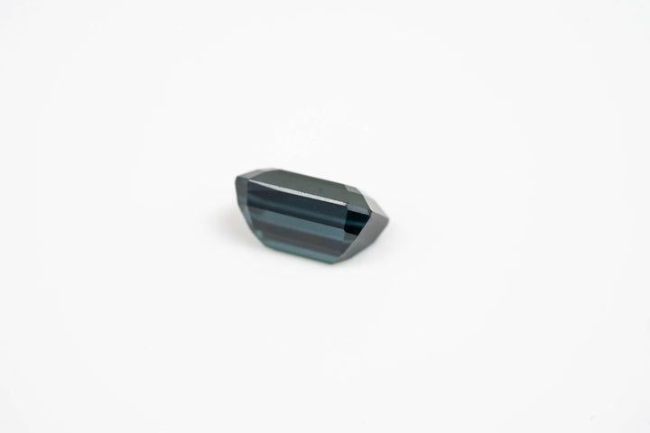 2.55 CT Green Blue Emerald Cut Sapphire - Lavender Creek Gems 